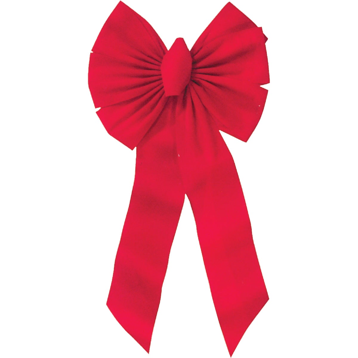 Holiday Trims 7-Loop 14 W. x 28 In. L. Red Velvet Christmas Bow