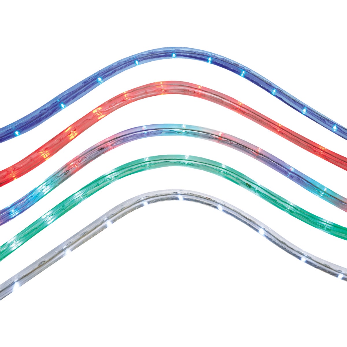 J Hofert Multi 18 Ft. 144-Bulb LED Rope Light