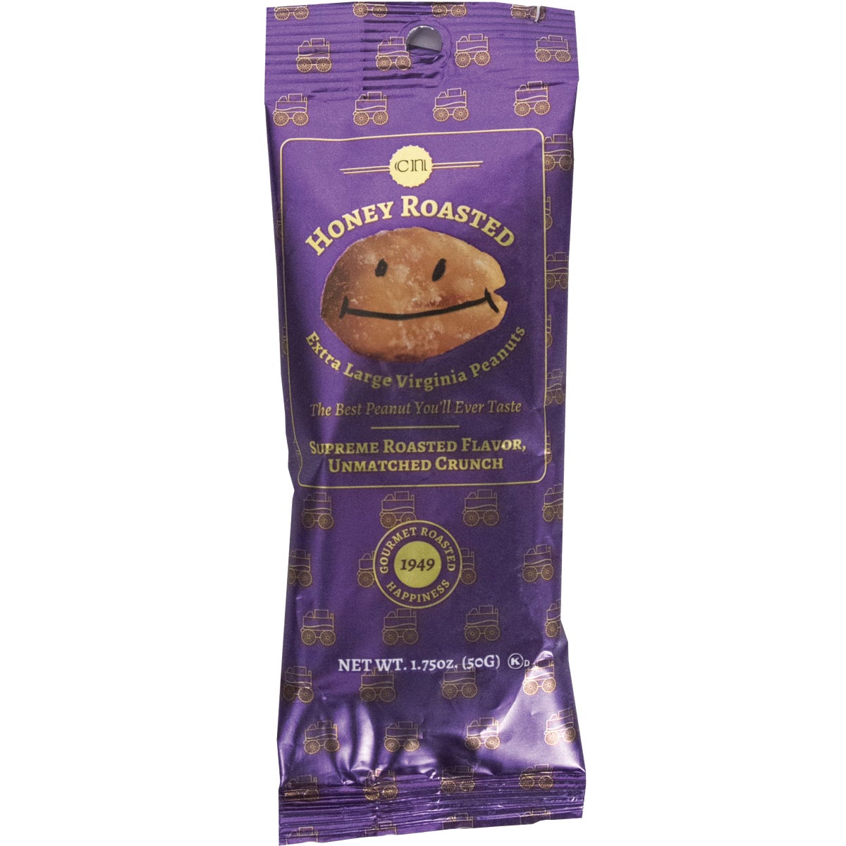 Mr. Smiley 1.75 Oz. Gourmet Honey Roasted Peanuts