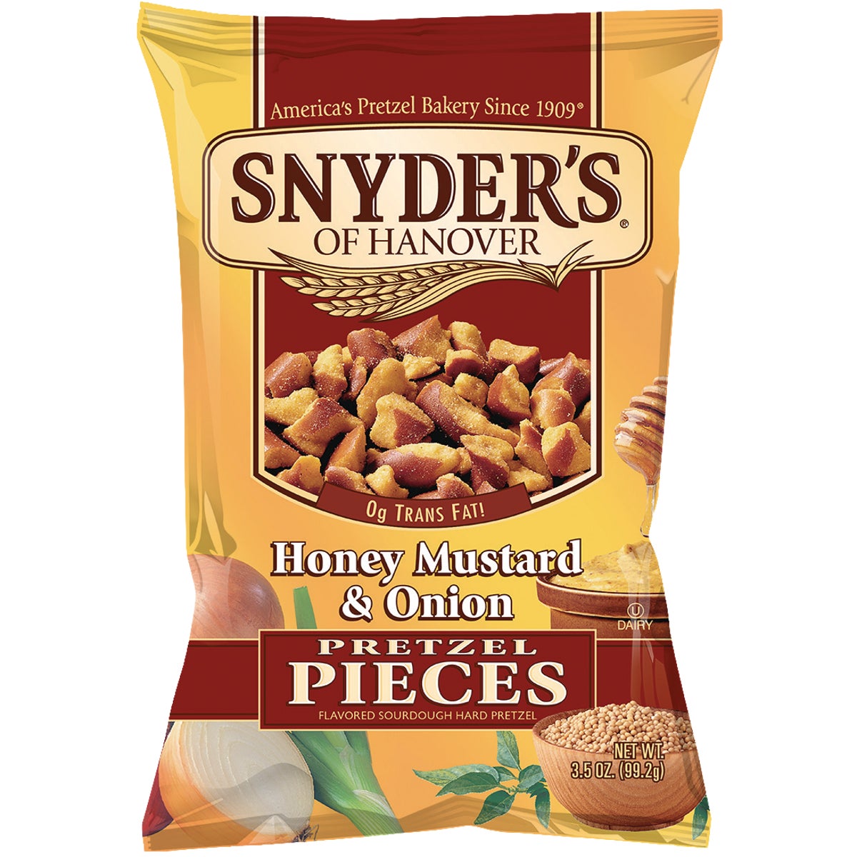 Snyder's of Hanover 3.5 Oz. Honey Mustard & Onion Pretzels