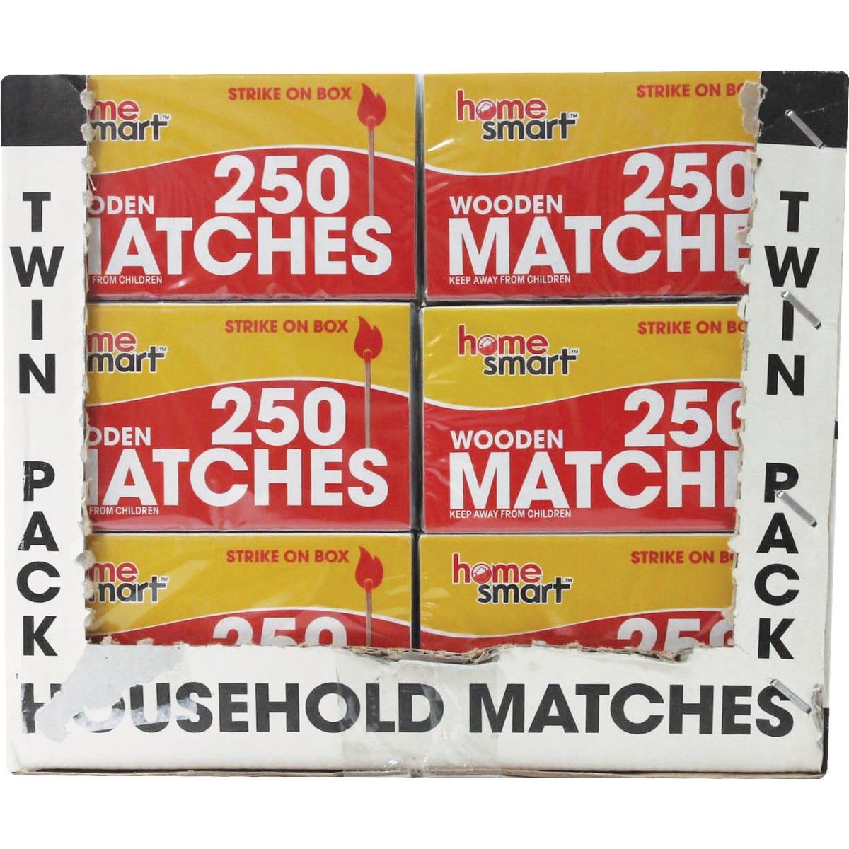 Home Smart 2-1/8 In. 250-Count Wooden Kitchen Matches (2-Pack)