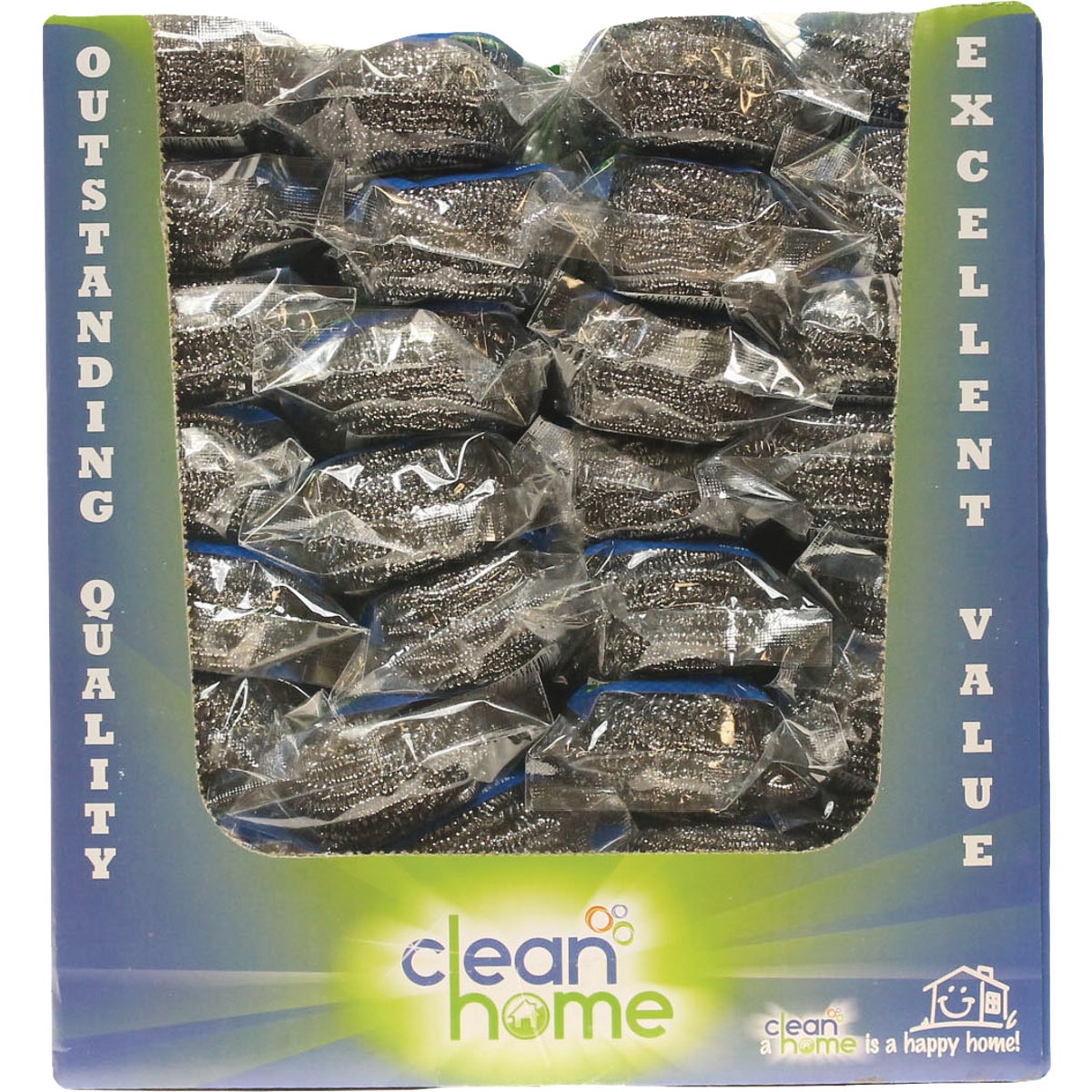 Clean Home Stainless Steel Scourers (3-Pack)