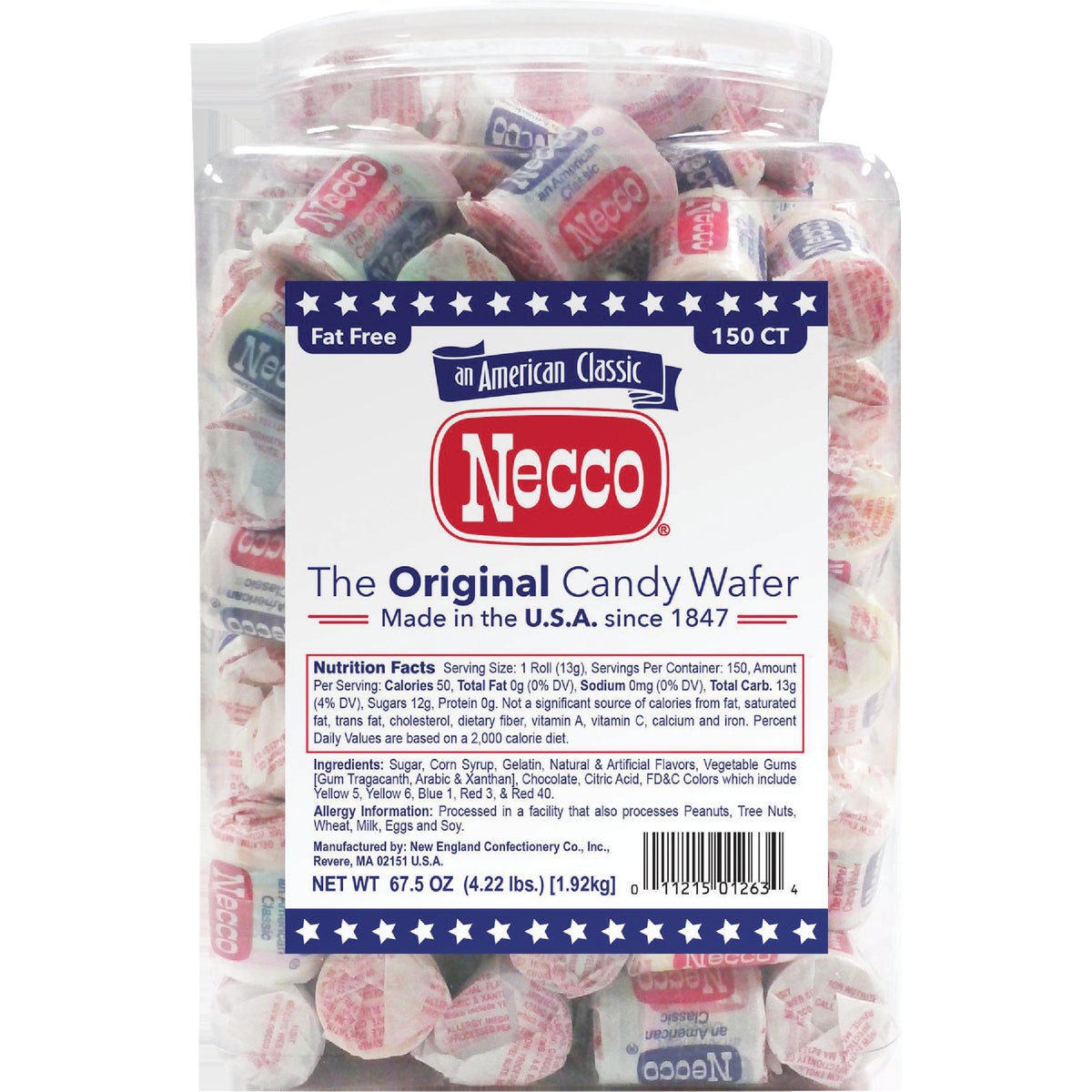 Necco Assorted Flavor Wafer Candy (150-Count)