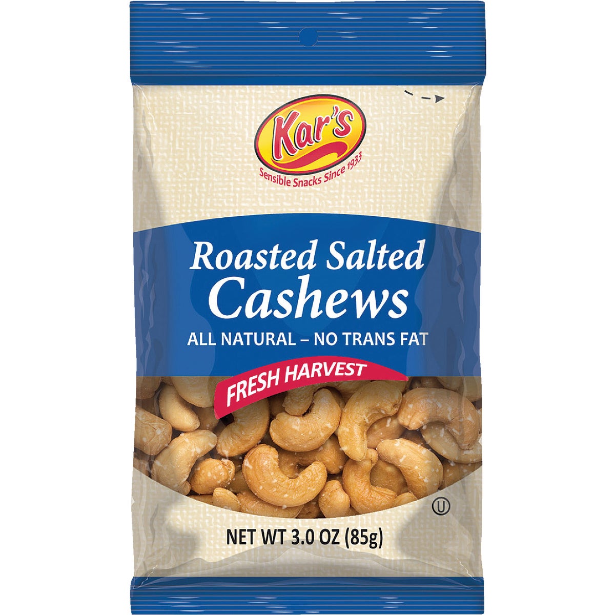 Kar's 3 Oz. Salted Cashew Nuts