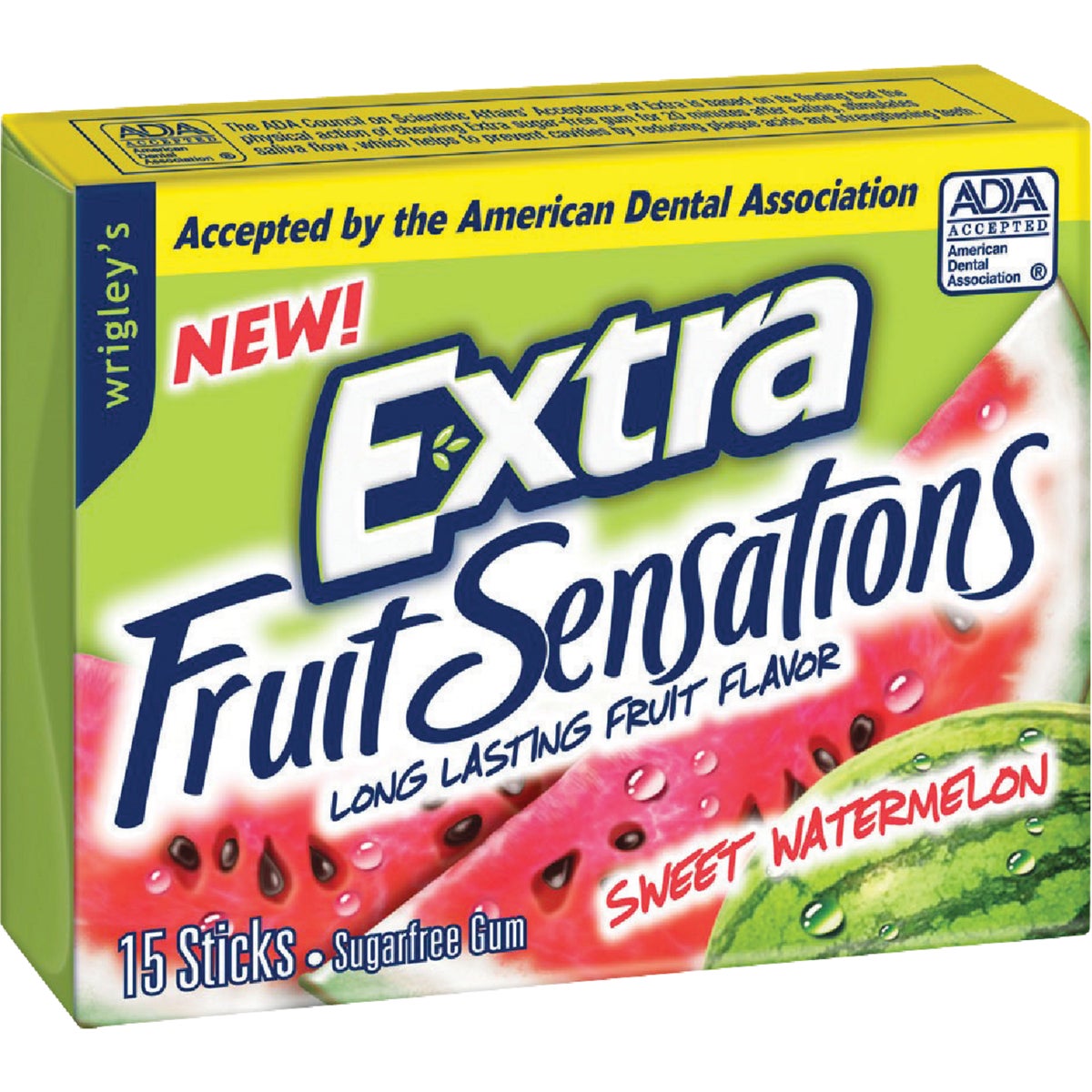 Extra Fruit Sensations Watermelon Gum (15-Piece)