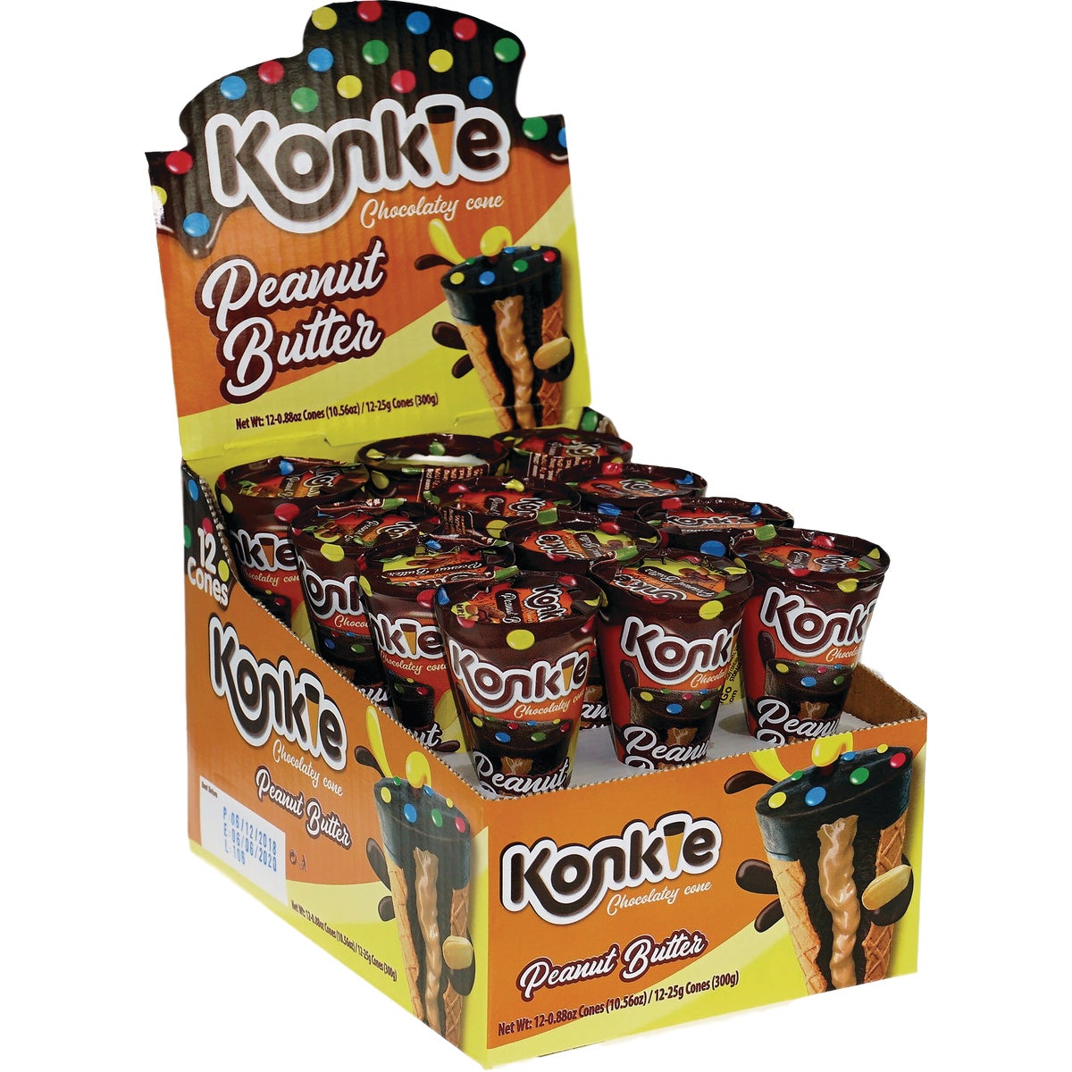 Konkie Chocolate Peanut Butter Wafer Cone