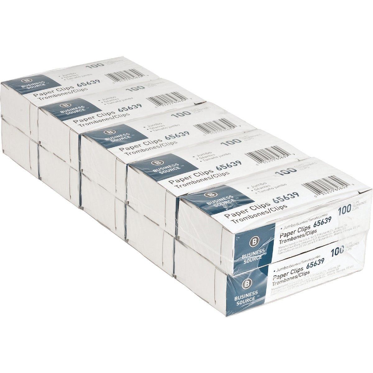 Sparco Saver Jumbo Paper Clips (100 Clips/Box)