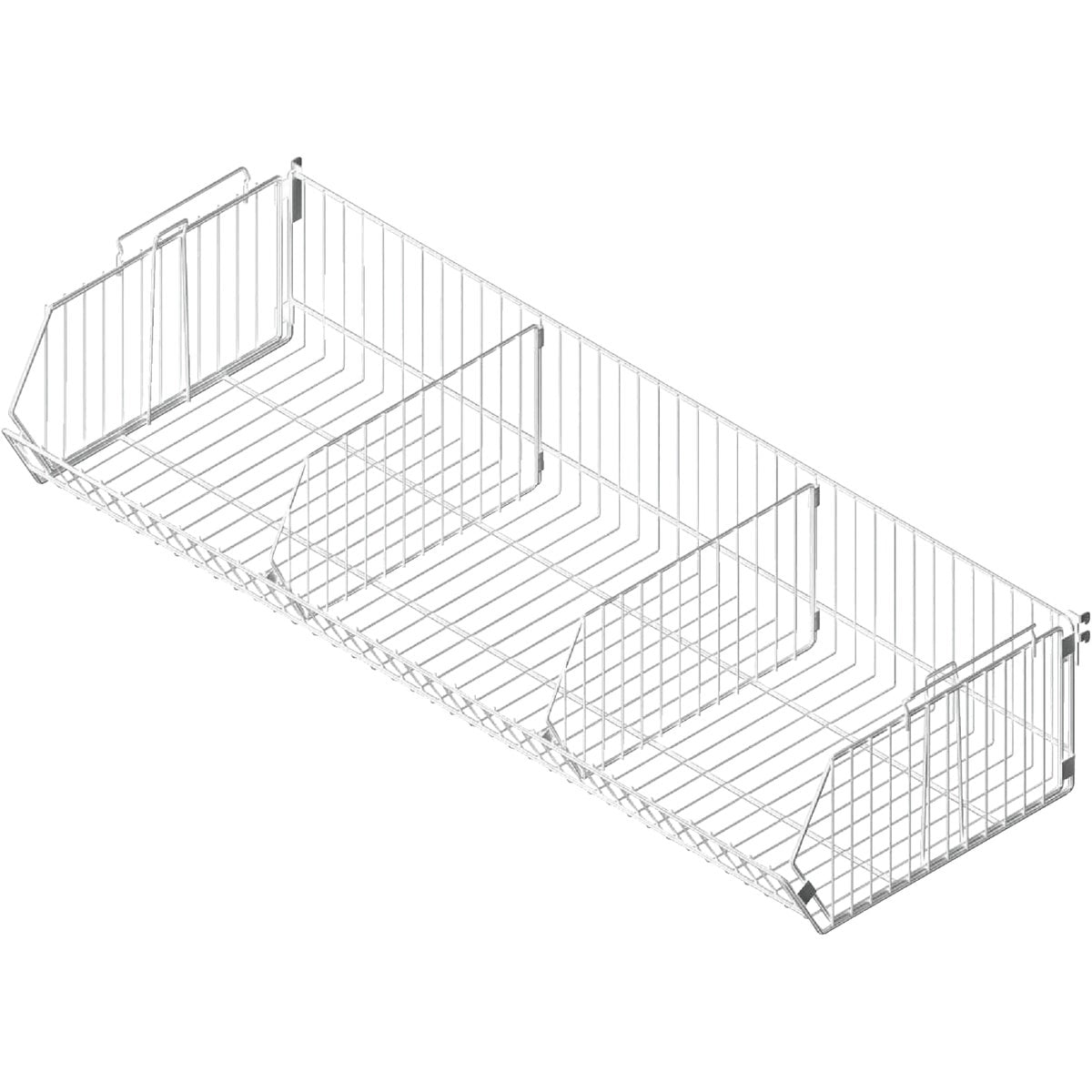 Southern Imperial 48 In. W. x 9 In. H. x 16 In. D. Chrome Basket Display Fixture