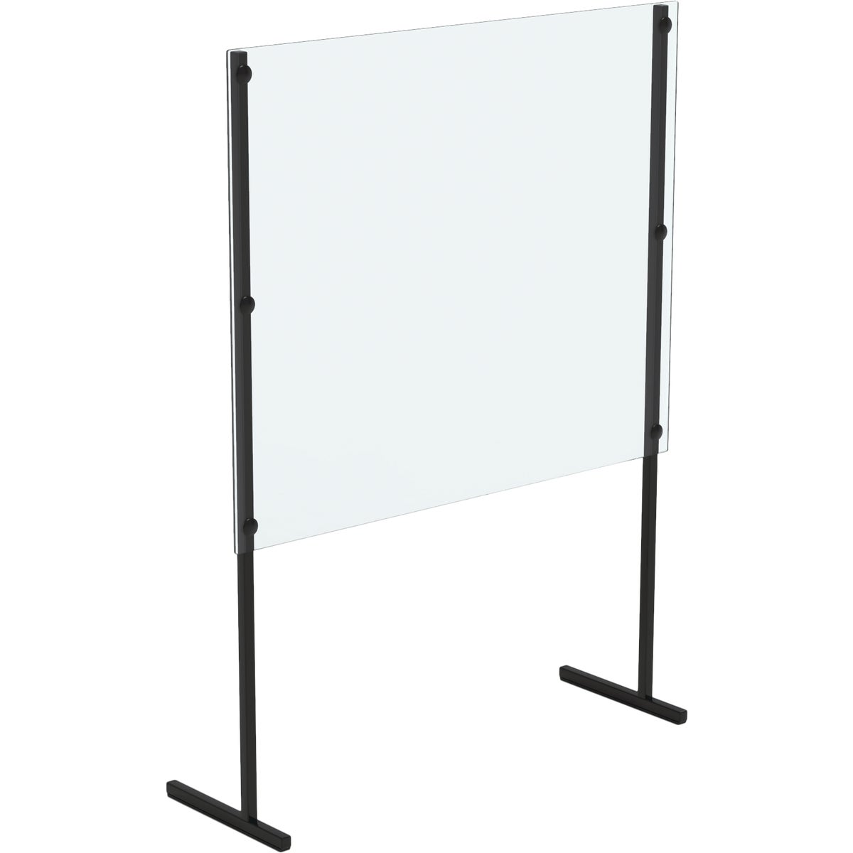 Siffron 24 In. W. x 32 In. H. x 8 In. D. Counter Top Cough/Sneeze Guard with T-Legs