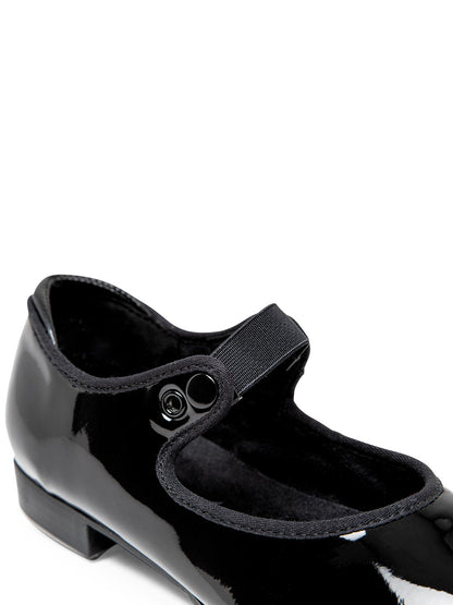 Capezio Shuffle Tap Shoe Child Black Patent 356C