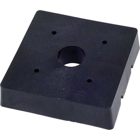 Simpson Strong-Tie 5 In. x 5 In. Black Powder-Coat Standoff Post Base