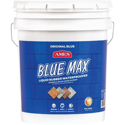 Ames Blue Max 5 Gal. Liquid Rubber Membrane Waterproofing Coating