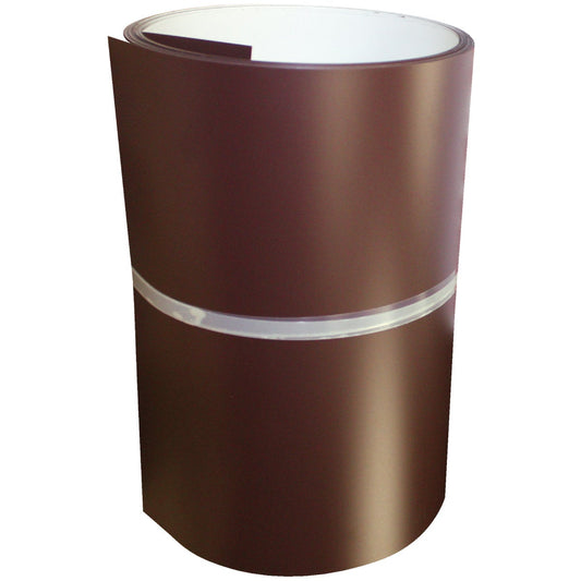 Klauer 14 In. x 50 Ft. Brown/White Painted Aluminum Trim Coil