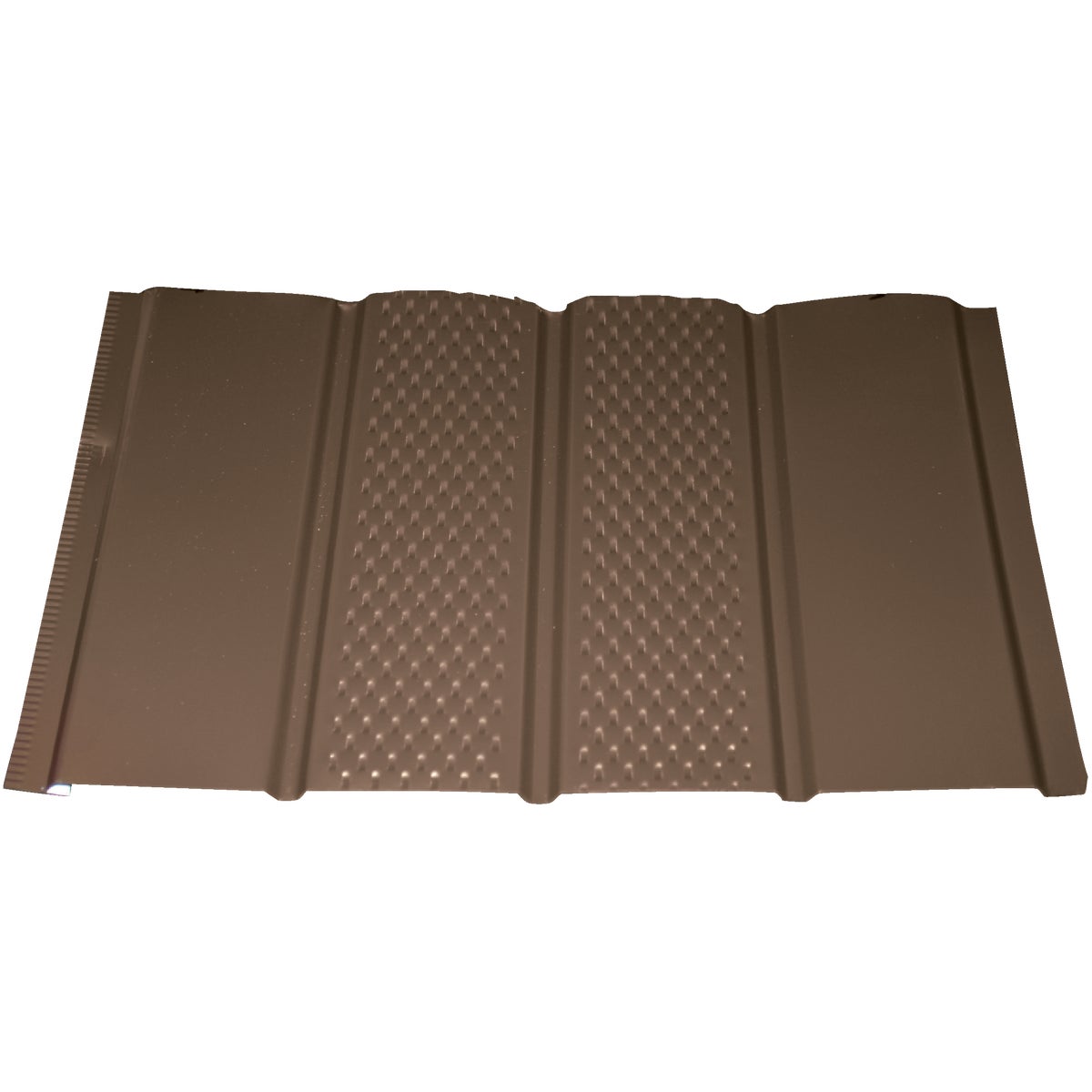 Klauer 16 In. Brown Center Vented Aluminum Soffit