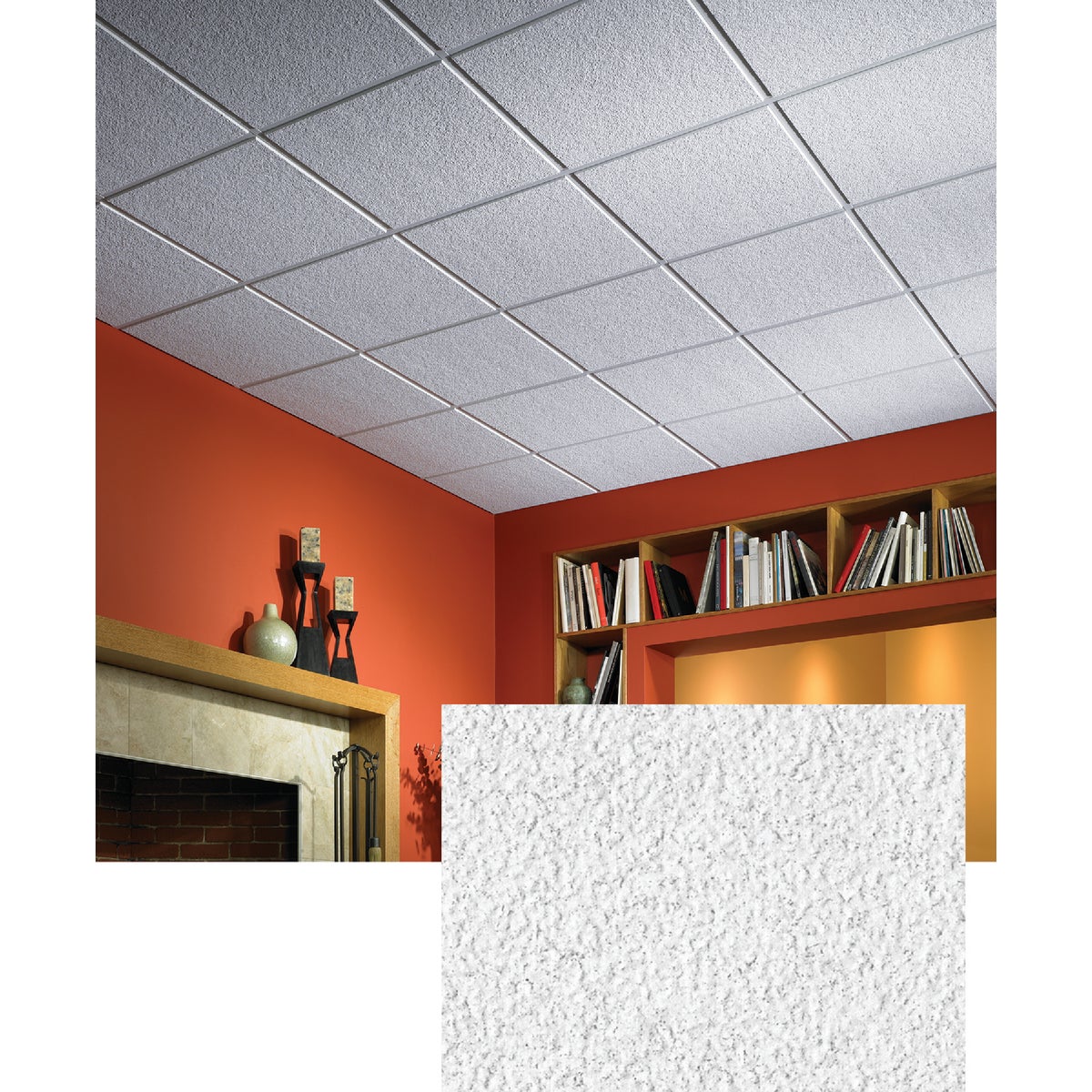 Luna ClimaPlus 2 Ft. x 2 Ft. White Mineral Fiber Suspended Ceiling Tile (12-Count)