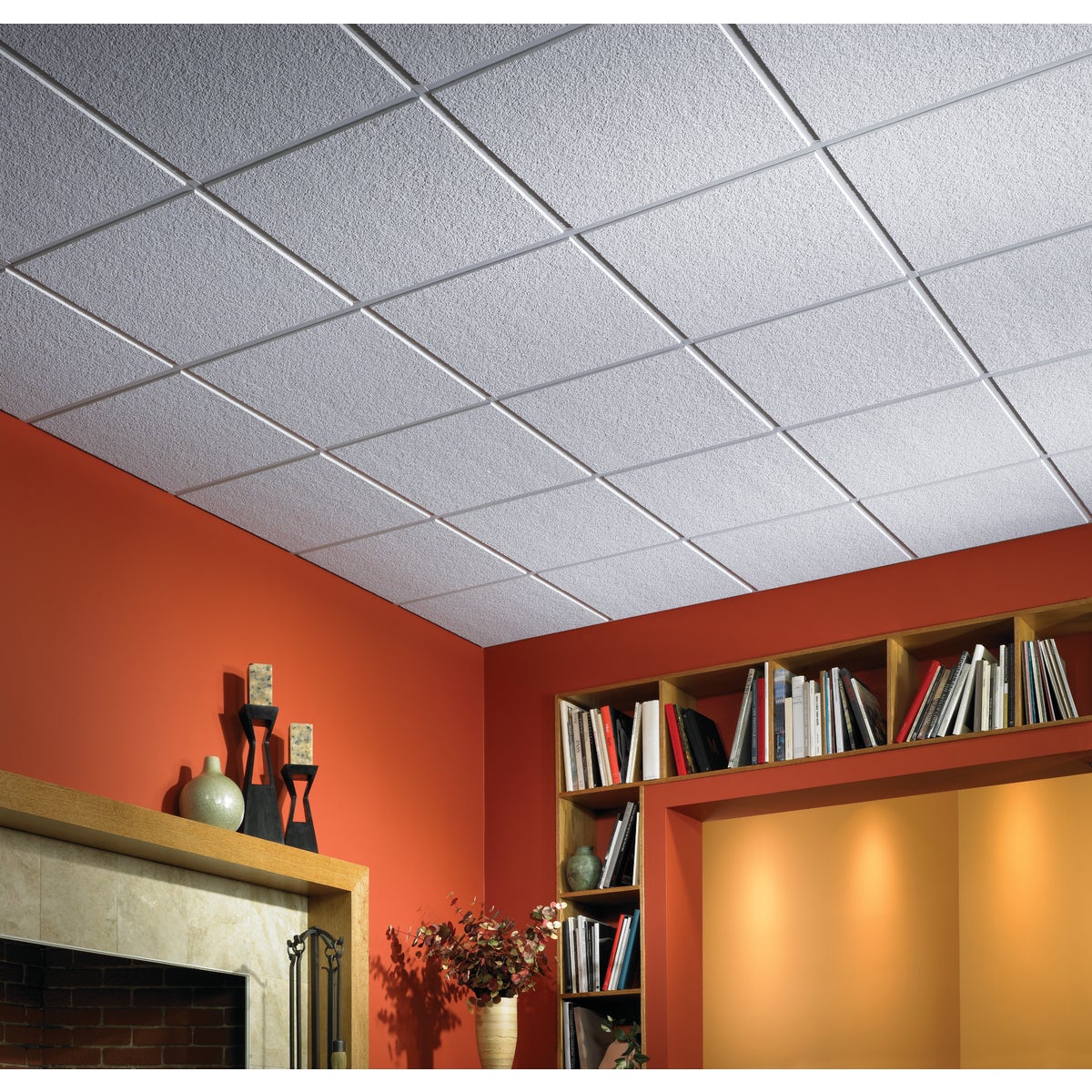 Luna ClimaPlus 2 Ft. x 2 Ft. White Mineral Fiber Suspended Ceiling Tile (12-Count)