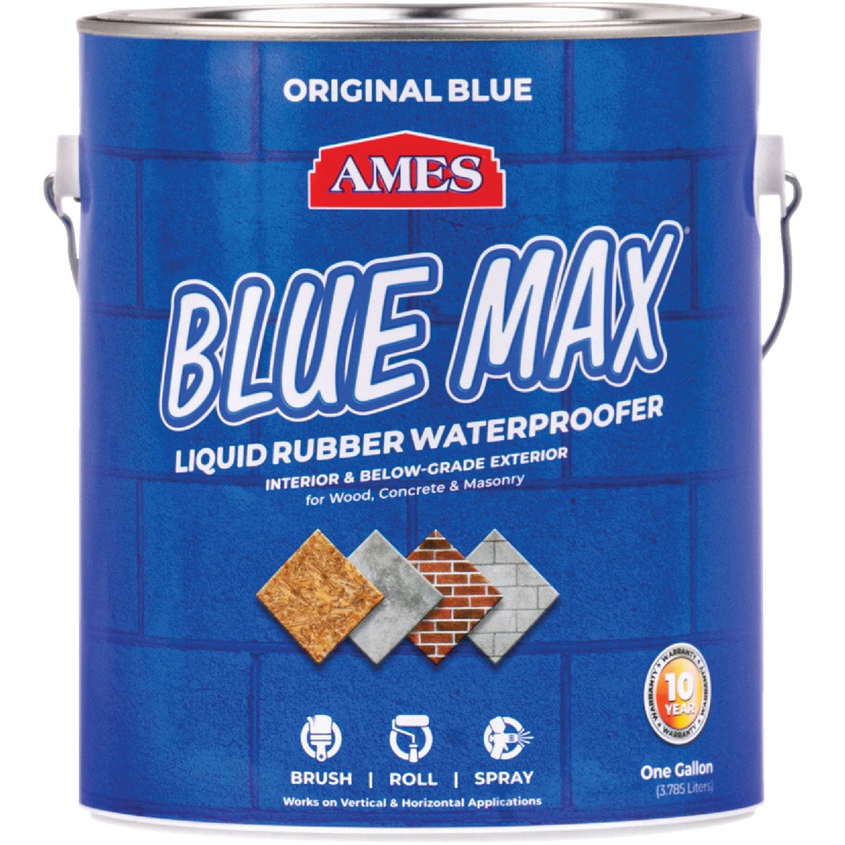 Ames Blue Max 1 Gal. Liquid Rubber Membrane Waterproofing Coating