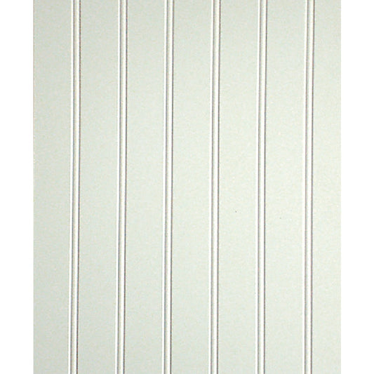 DPI 48 In. x 32 In. x 3/16 In. Paintable White Beaded Wall Paneling