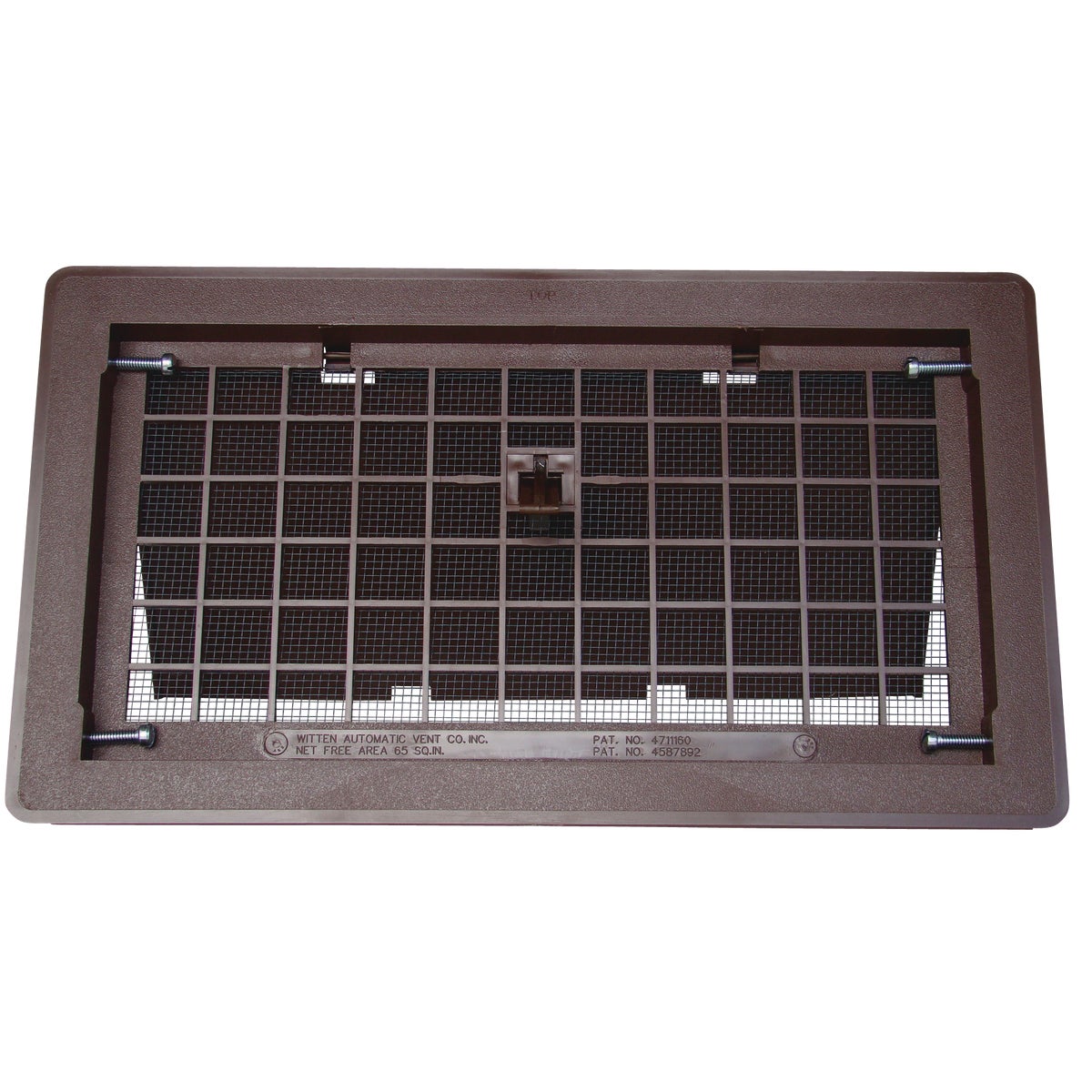 Witten 8 In. x 16 In. Brown Manual Foundation Vent with Damper