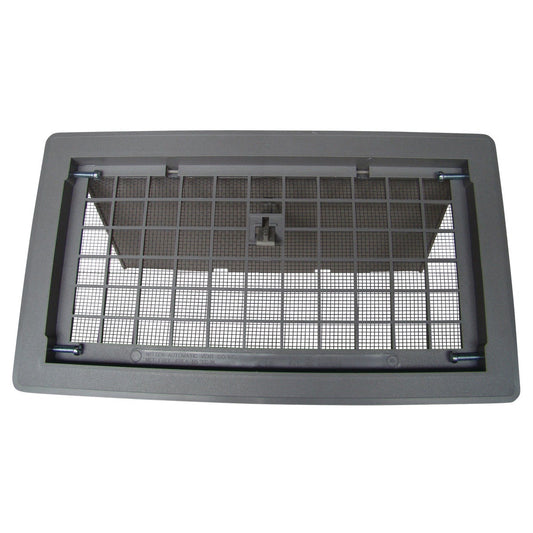 Witten 8 In. x 16 In. Gray Manual Foundation Vent with Damper