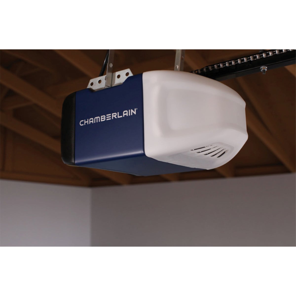 Chamberlain C2102 1/2 HP Durable Chain Drive Garage Door Opener with MED Lifting Power