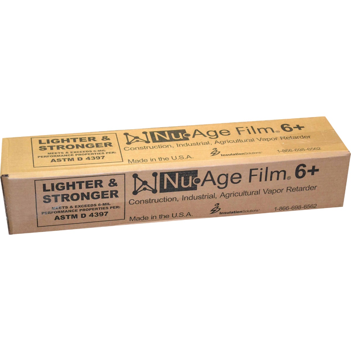 Nu-Age Film 20 Ft. X 100 Ft. Clear 6+ Mil. Prime Grade Virgin Resin Sheeting