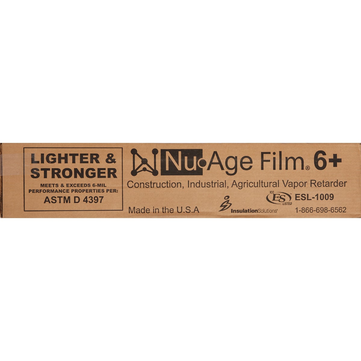 Nu-Age Film 20 Ft. X 100 Ft. Clear 6+ Mil. Prime Grade Virgin Resin Sheeting