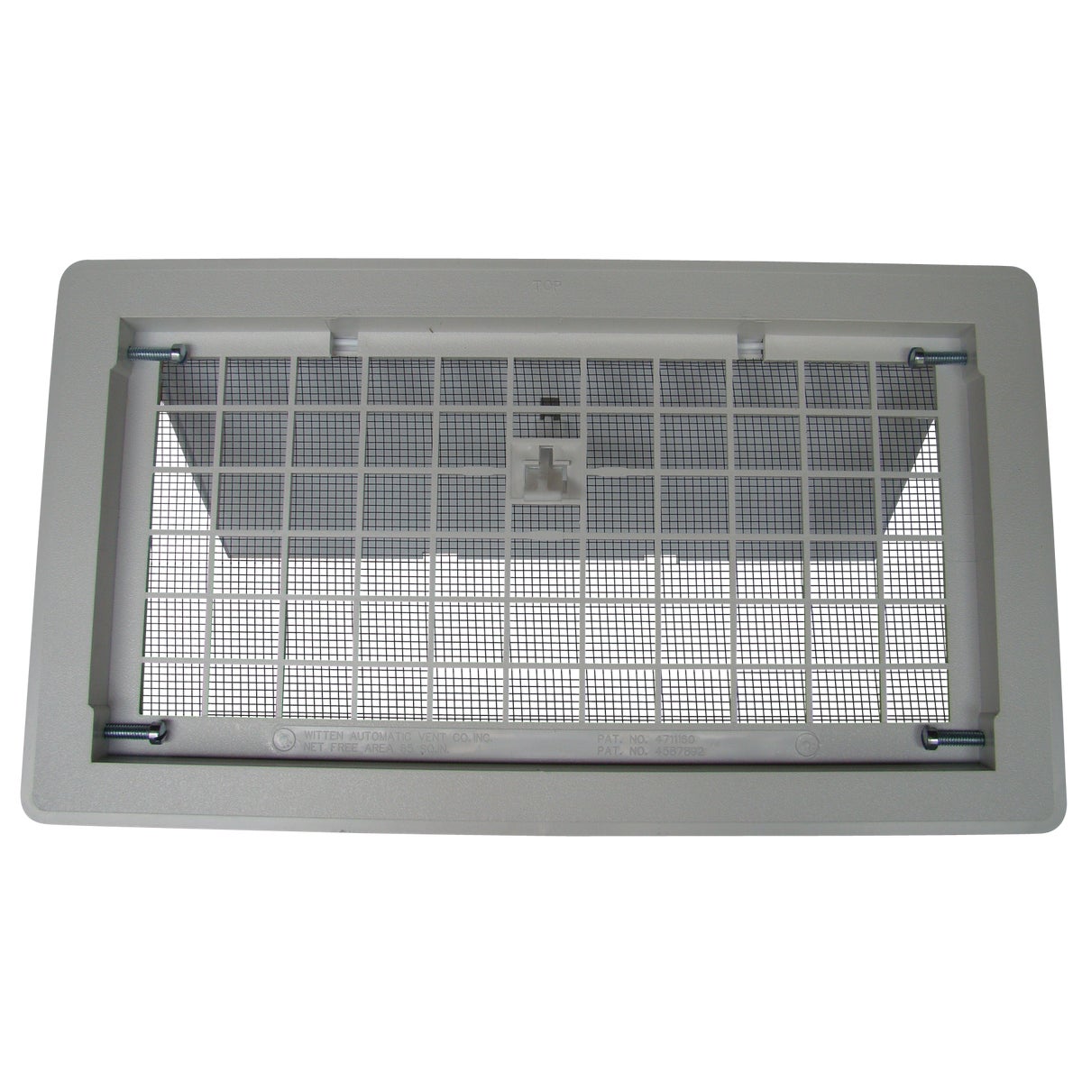 Witten 8 In. x 16 In. White Manual Foundation Vent with Damper