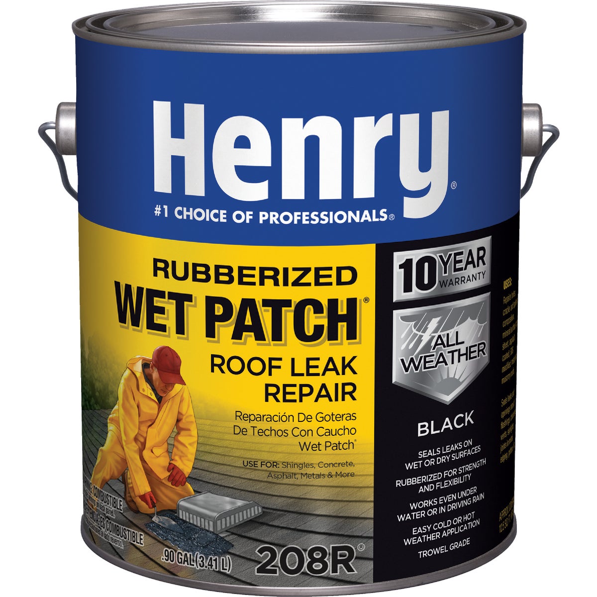 Henry Wet Patch 1 Gal. Rubberized Roof Cement and Patching Sealant