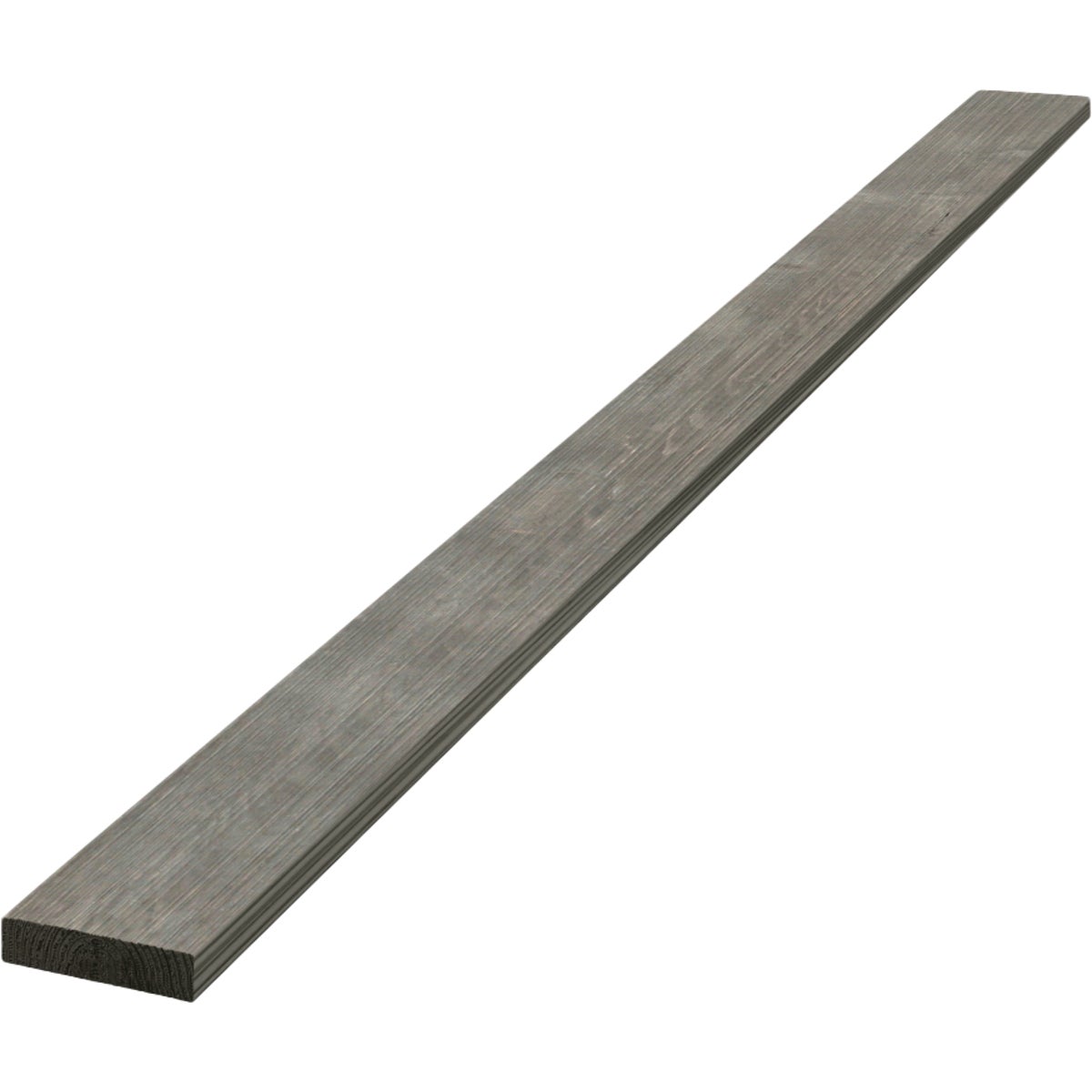 UFP-Edge 4 In. W x 8 Ft. L x 1 In. Thick Gray Wood Rustic Trim Board (4-Pack)