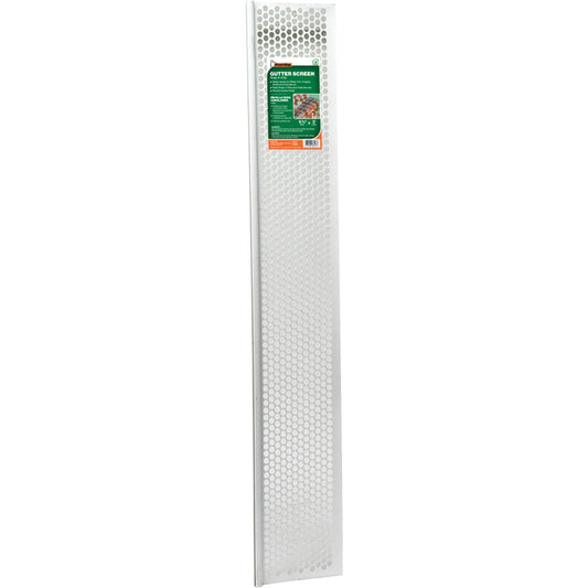 Frost King 6-1/2 In. x 3 Ft. White Vinyl Snap-In Gutter Screen