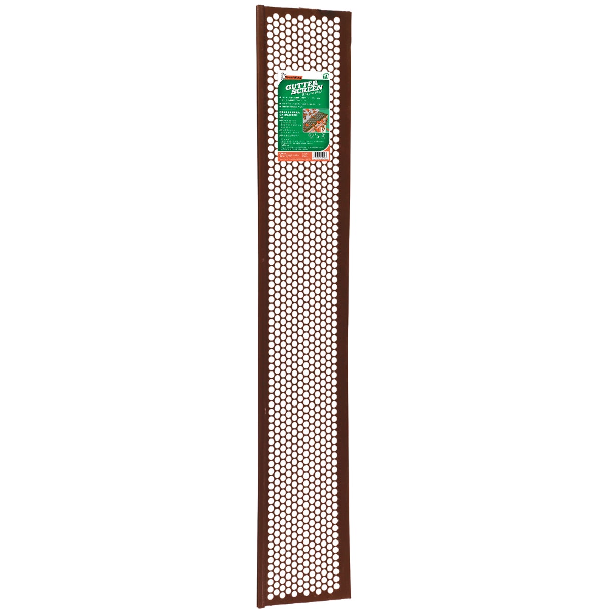 Frost King 6-1/2 In. x 3 Ft. Brown Vinyl Snap-In Gutter Screen