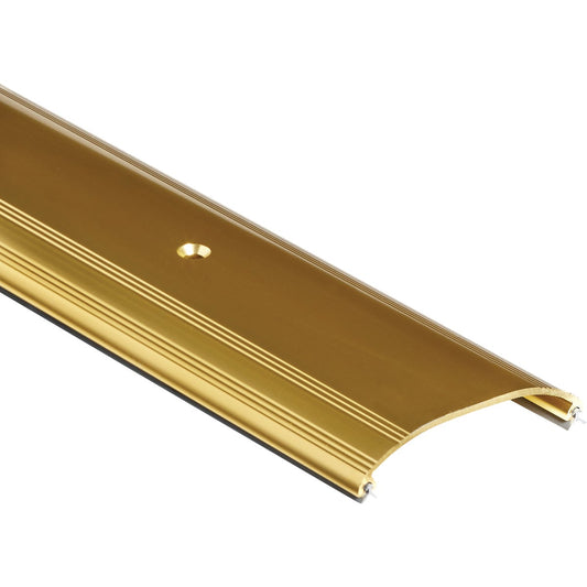 M-D Ultra Low Dome Top 72" L x 3-1/2" W x 5/8" H Brite-Dip Gold Threshold