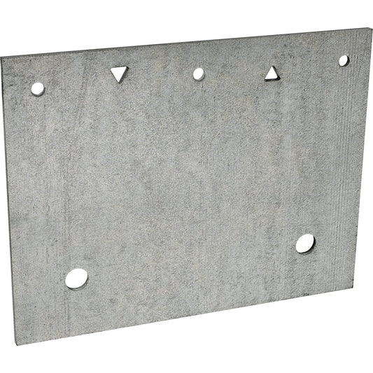 Simpson Strong-Tie 7 ga Galvanized Steel Anchor Plate