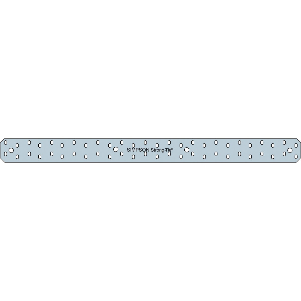 Simpson Strong-Tie 3 in. W. x 40 in. L. Steel 16 Gauge Strap Tie