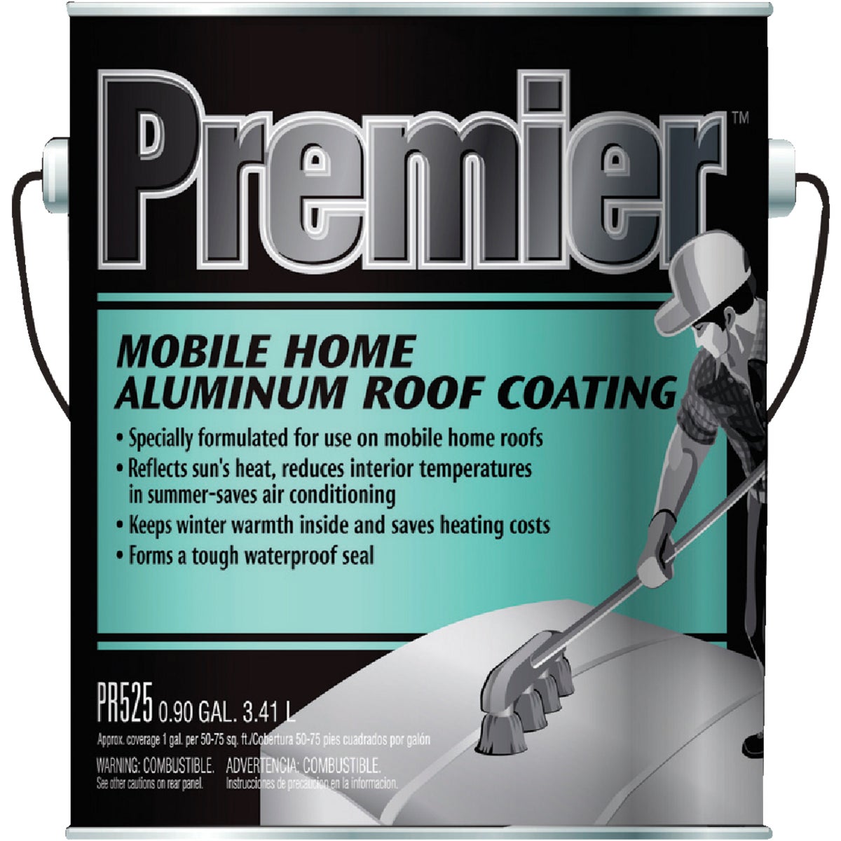 Premier 525 1 Gal. Mobile Home Aluminum Roof Coating