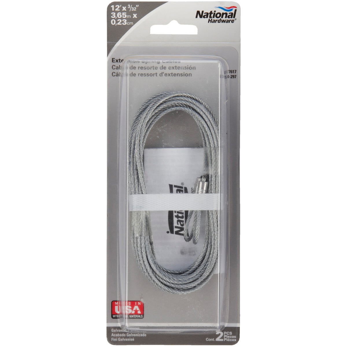 Prime-Line 3/32 In. Carbon Steel Extension Cable