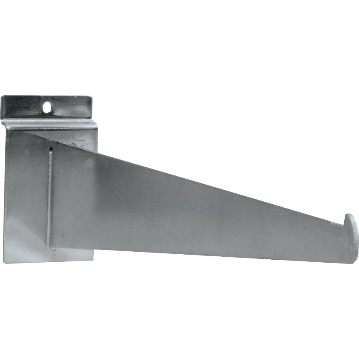 GarageEscape 10 In. Silver Metal Slatwall Shelf Bracket (2-Pack)