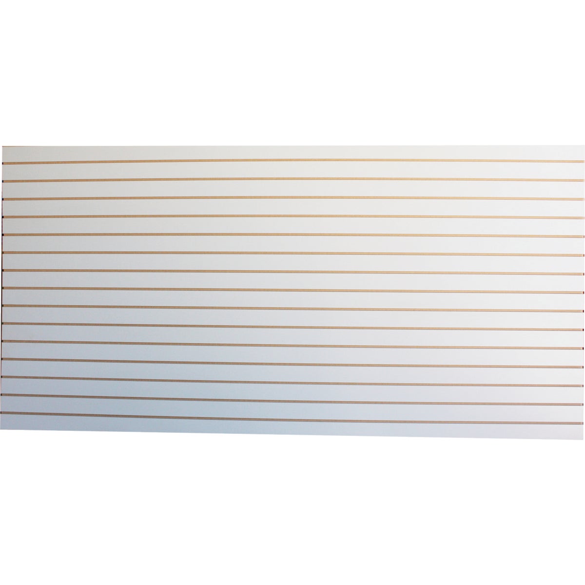 GarageEscape 4 ft. x 8 ft. Anchor Core Slatwall, White