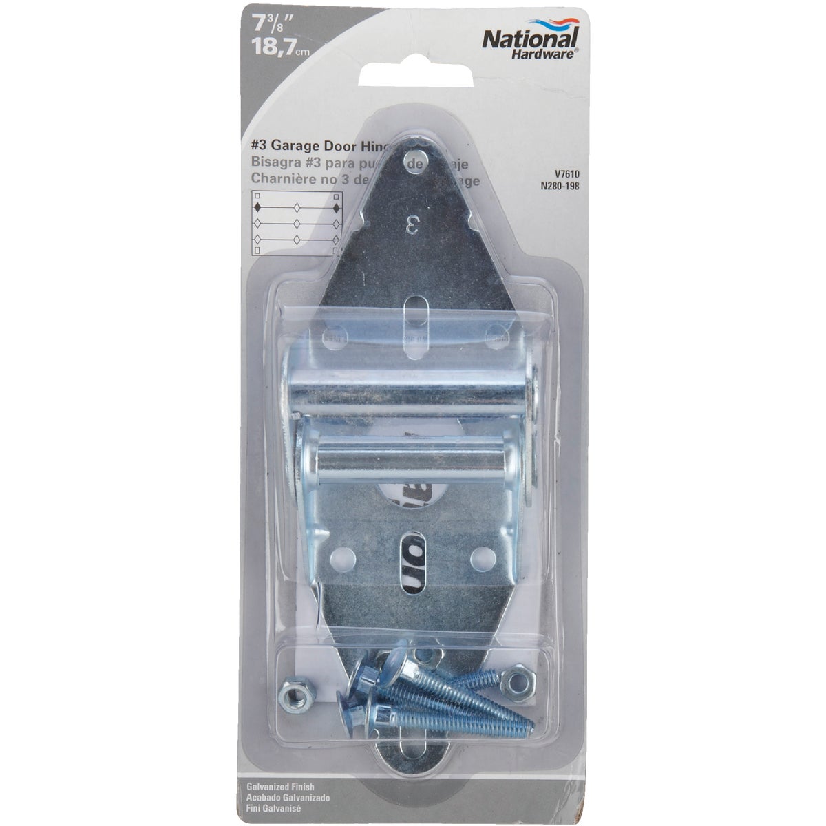 Prime-Line 3 In. W. 14ga Steel #3 Standard Hinge