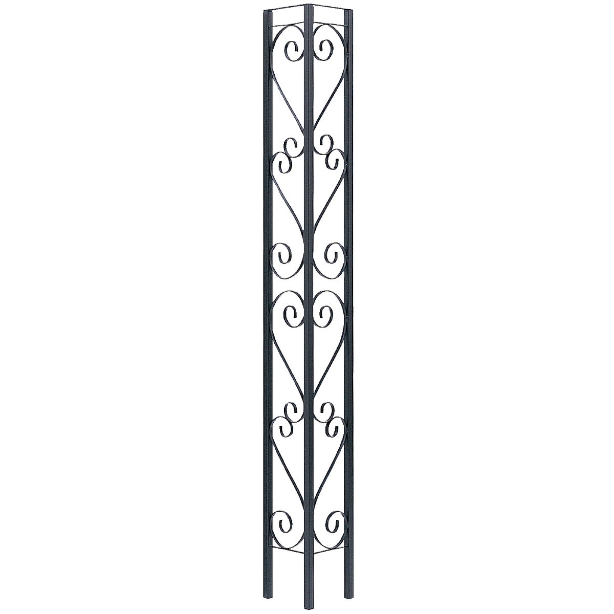 Gilpin Windsor 10-1/2 In. x 8 Ft. Wrought Iron Railing Corner Iron Ornamental Column