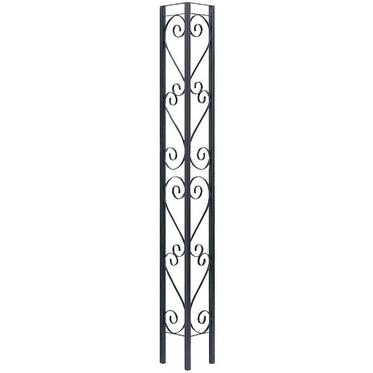 Gilpin Windsor 10-1/2 In. x 8 Ft. Wrought Iron Railing Corner Iron Ornamental Column