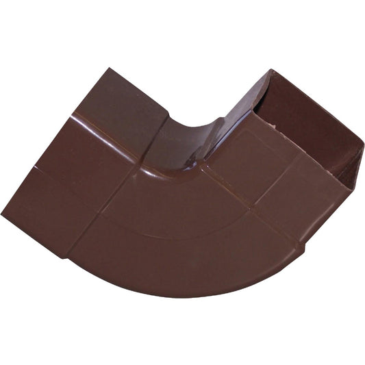 Raingo 2-1/2 In. Vinyl Brown Front or Side Downspout Elbow