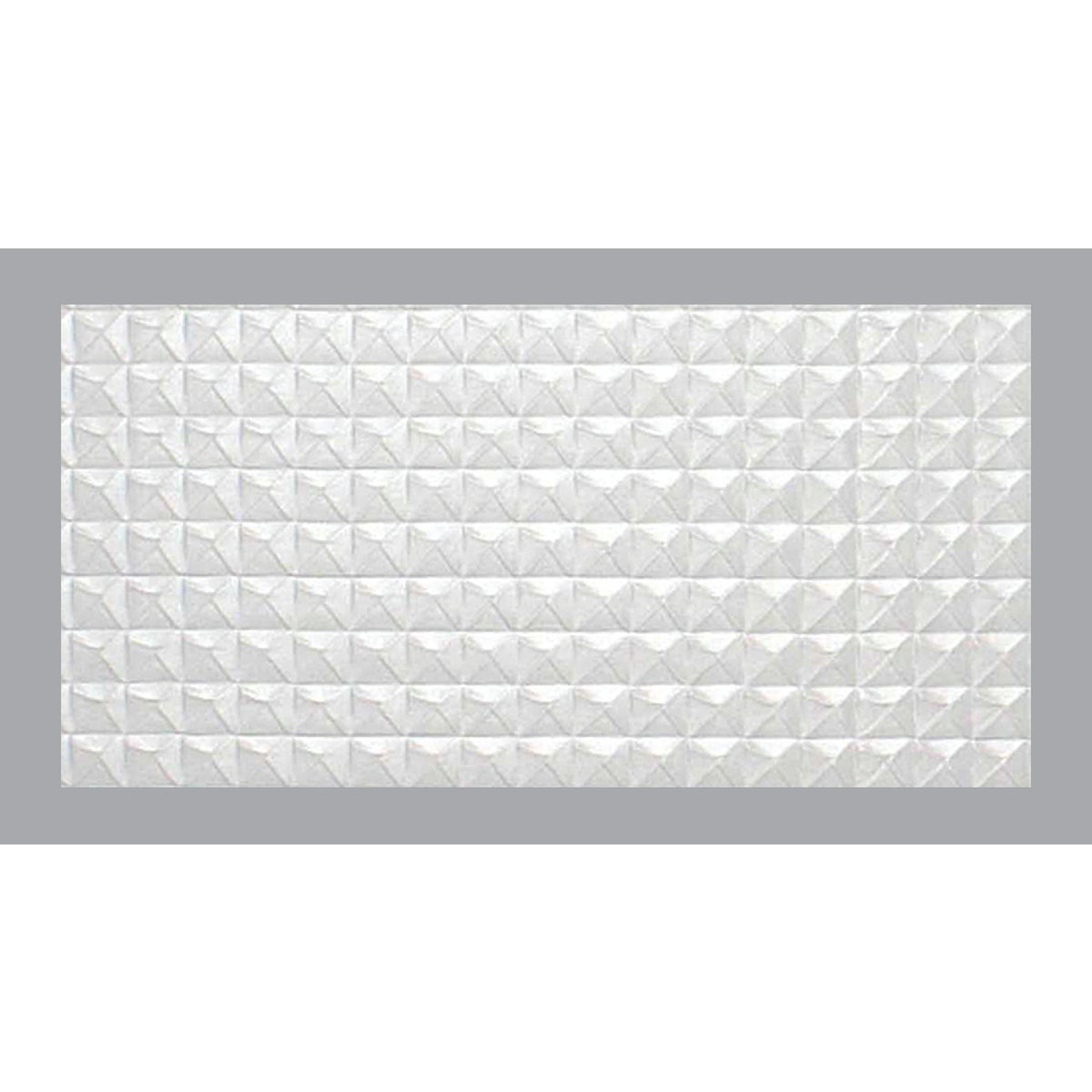 Parkland Performance SpectraTile Millennium 2 Ft. x 4 Ft. White PVC Diamond Pyramid Suspended Ceiling Tile