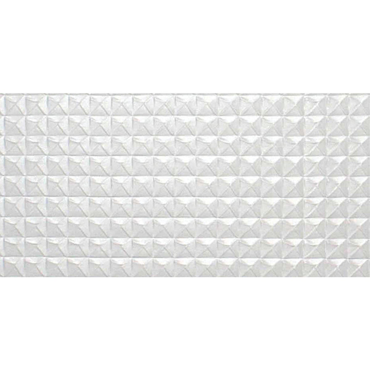 Parkland Performance SpectraTile Millennium 2 Ft. x 4 Ft. White PVC Diamond Pyramid Suspended Ceiling Tile