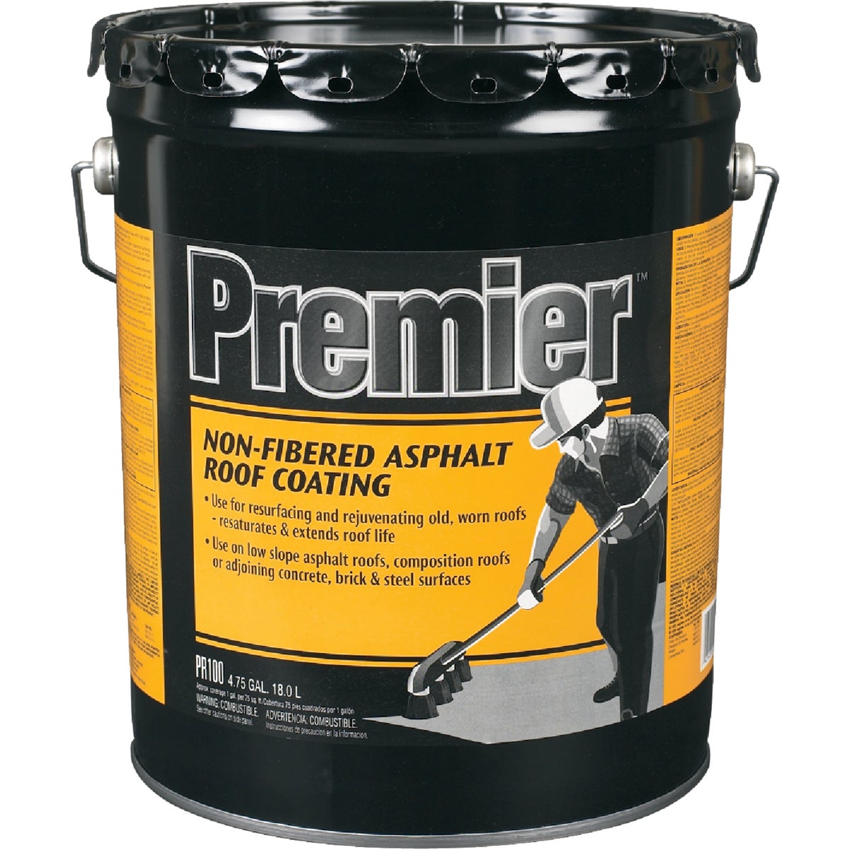 Premier 5 Gal. Non-Fibered Asphalt Roof Coating