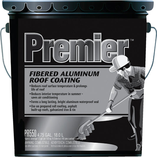 Premier 5 Gal. Fibered Aluminum Roof Coating