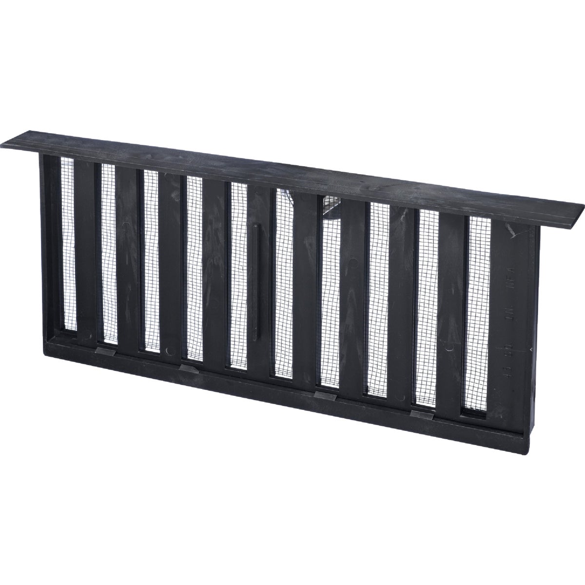 Witten PMS-1 8 In. x 16 In. Black Manual Sliding Foundation Vent with Lintel