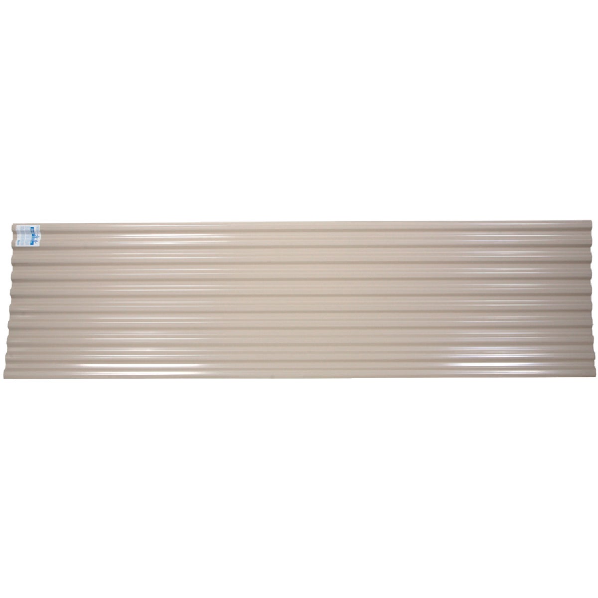 Tuftex UltraVinyl 26 In. x 12 Ft. Opaque Tan Square Wave Polycarb & Vinyl Corrugated Panels