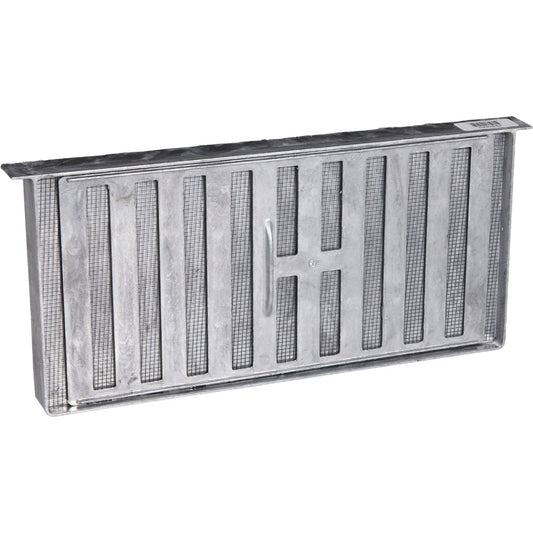 Air Vent 8 In. x 16 In. Aluminum Manual Foundation Vent with Sliding Damper and Lintel